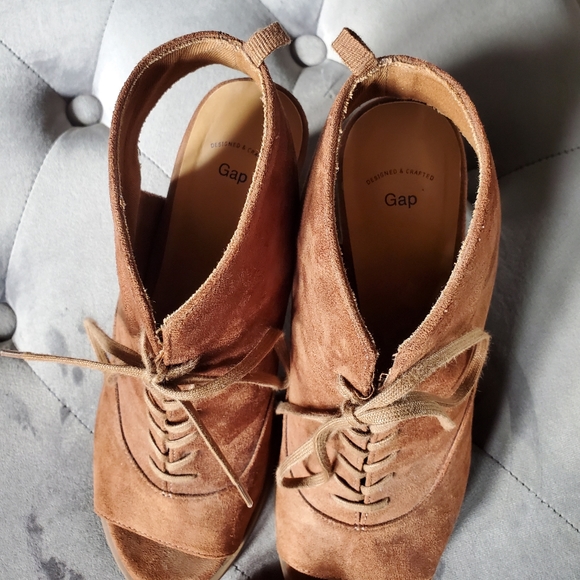 COPY - Brown suede lace up ankle booties - Picture 7 of 16